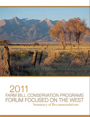 Cover Farm Bill Conservation Forum 2011 Farm Bill Conservation Forum