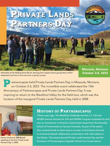 Private Lands Partners Day 2023